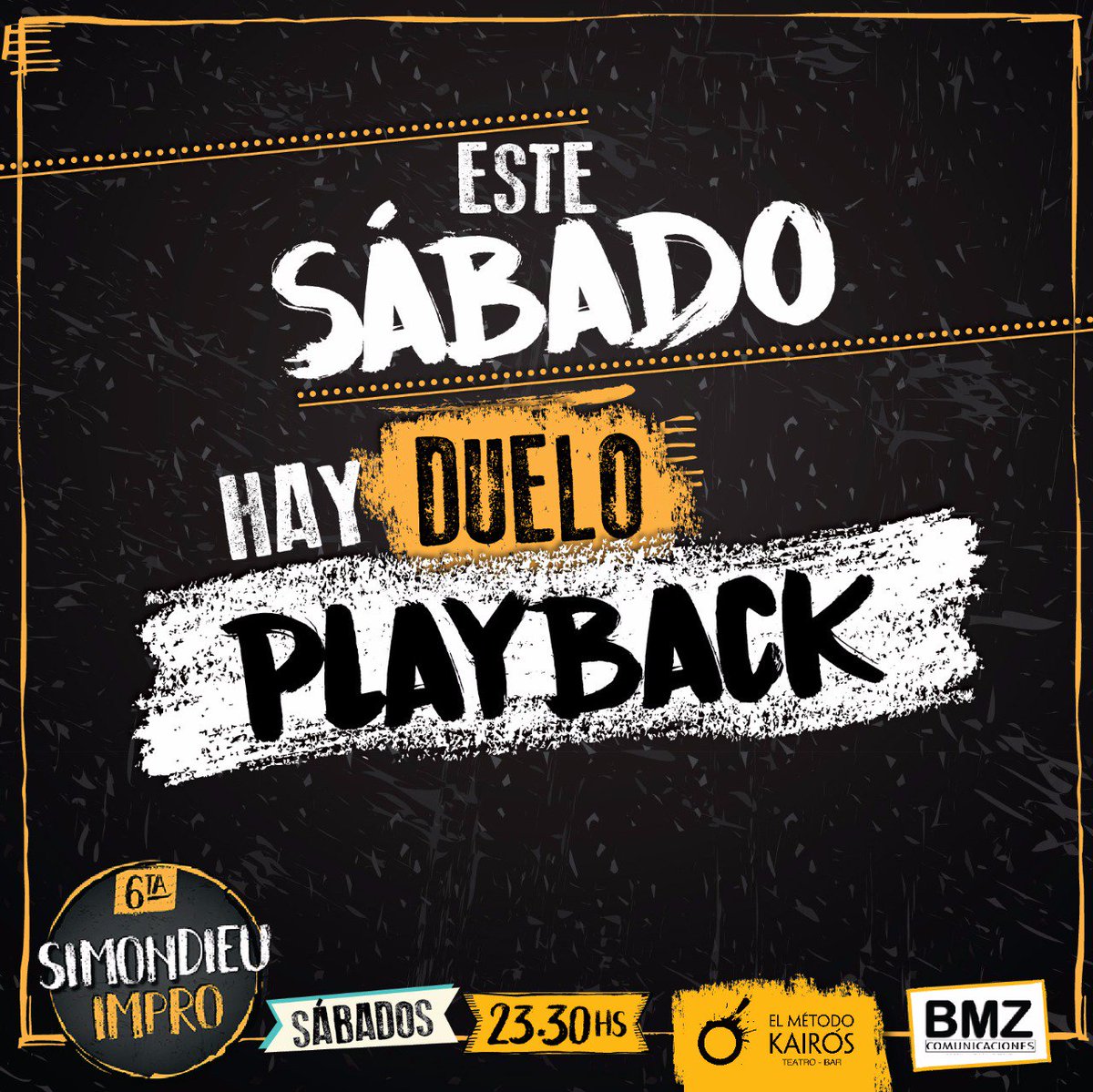 SIMONDIEU's tweet photo. Es hoy... #PlaybackSMD Sacá tu entrada en: https://t.co/hTK2xE5b5d Sábados 23:30 hs. @ElMetodoKairos Comunicación: @BMZComunica https://t.co/klAr65226t