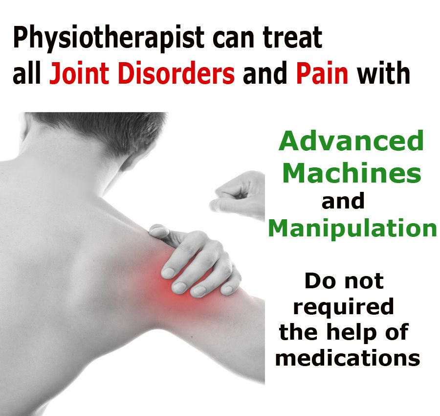 DrVigilPhysio's tweet photo. #Physiotherapist can treat #alljoints #disorder and pain with #advancedmachines and #manipulation without medications. #physio #jointpain https://t.co/sVz0o4lhiC