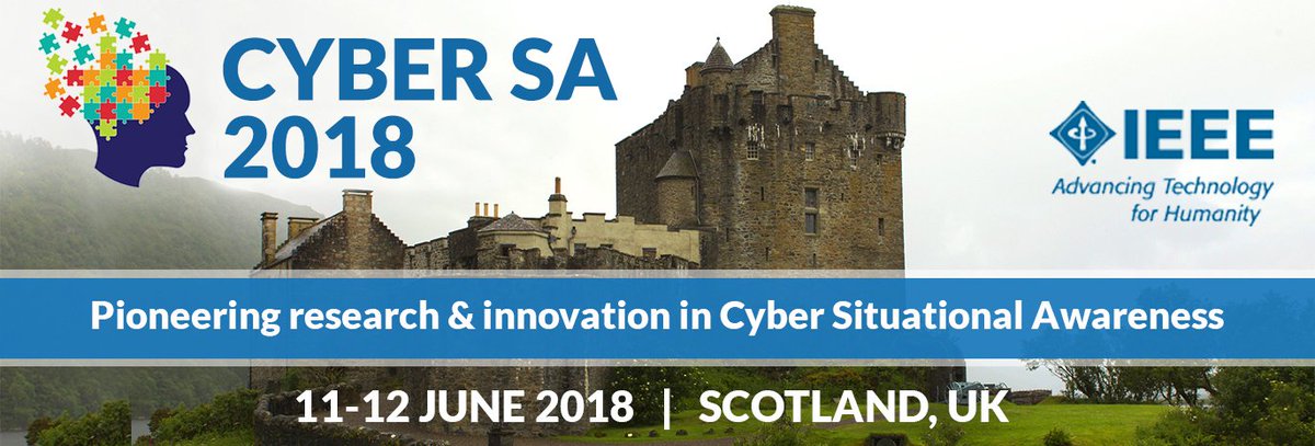 cmricorg's tweet photo. #CyberSA2018 #theme – Cyber Situational Awareness as a Tool for Analysis and Insight. https://t.co/zULVTavuHy
#CyberSA #Situation #Awareness https://t.co/zz6mr13kre