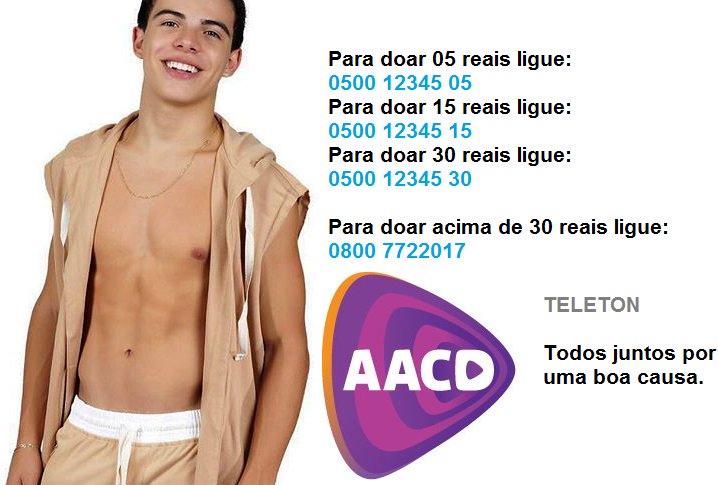 Faça sua doação, entre no site oficial do <a href="/TeletonOficial/">Teleton AACD</a> #Teleton20Anos Teleton.org.br 👈🏼 Vamos doar ❤️