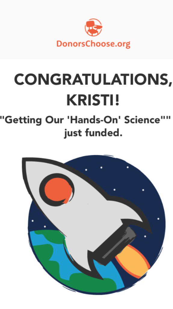 KristiSeim's tweet photo. Thanks to the generosity of many our science materials have been totally funded! #PRASlearns https://t.co/QHxAbiUfox