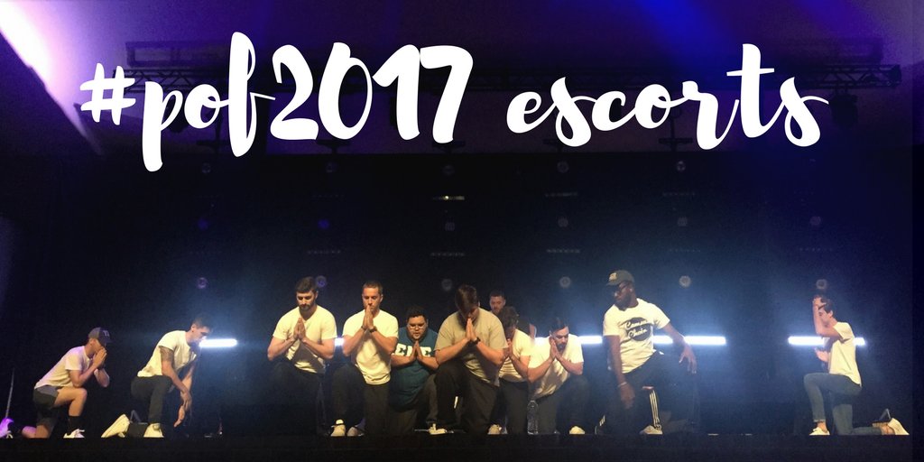 POF2019official's tweet photo. Today is the day: Parade of Favorites is finally here! Today we're celebrating #POF2017's incredibly supportive and patient escorts. https://t.co/oXCfPb86bl