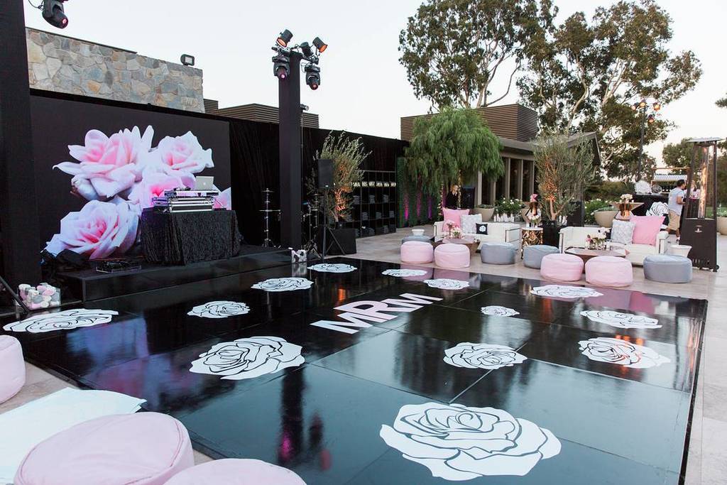 Roses on the screens, Dancefloor and in the colors surrounding this outdoor Hillcrest Country Club event.|| RENTALS: <a href="/204Events/">204 Events</a> | PLANNER: …