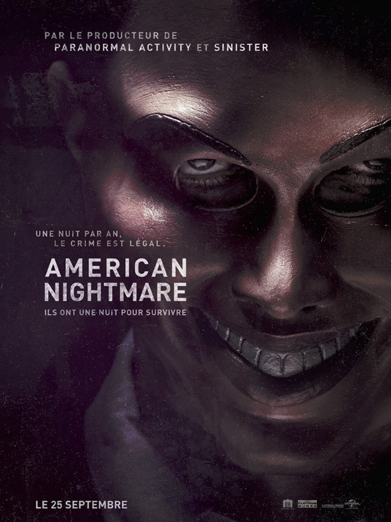 cinetud's tweet photo. Et si toutes activités criminelles, meurtres inclus étaient légales pendant 12 heures/an ? Découvrez le premier volet d'American Nightmare ! https://t.co/qCNDpdYlmy