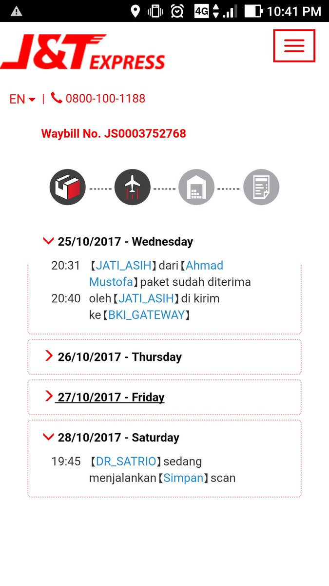 nstirsa's tweet photo. @JTExpressID dikirim dr Bekasi tgl 25, tgl 28 gak sampe juga!! Gile uga u! Ogah pilih u lagi https://t.co/2PhPbM0w0K