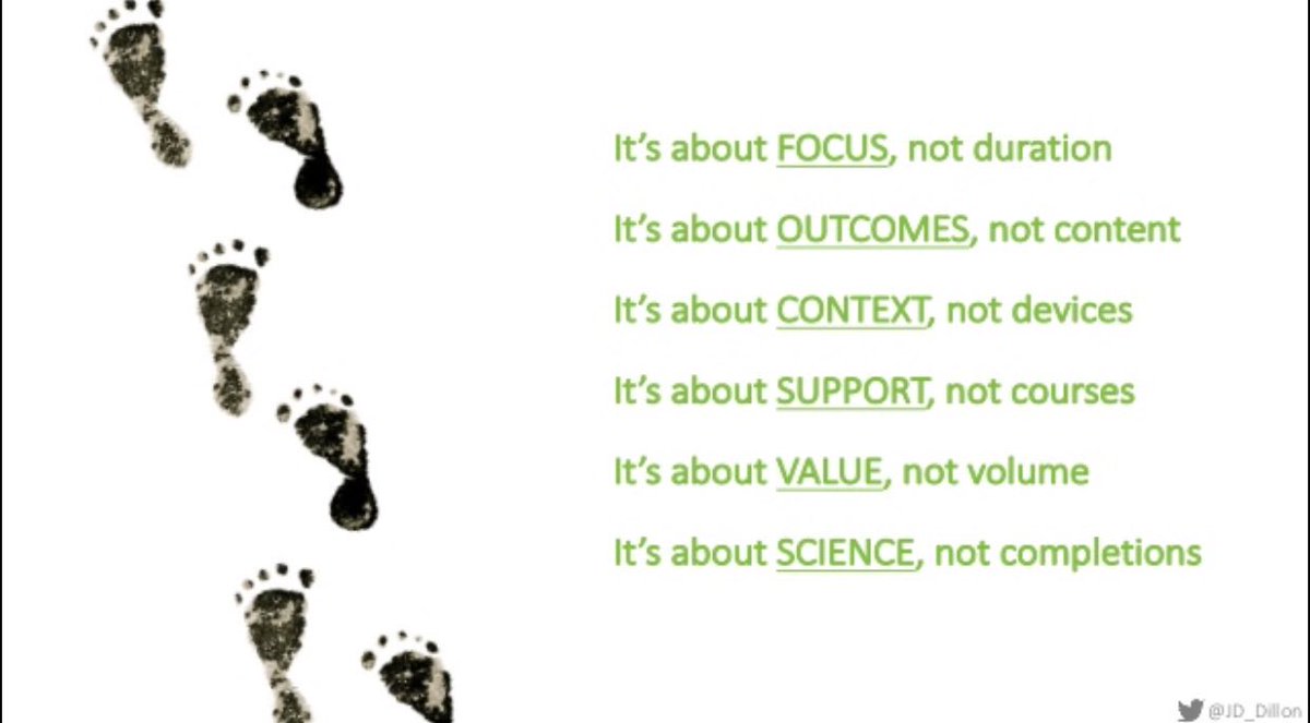 JD_Dillon's tweet photo. To summarize #microlearning ... #devlearn #i4pl https://t.co/KBqi02yn02