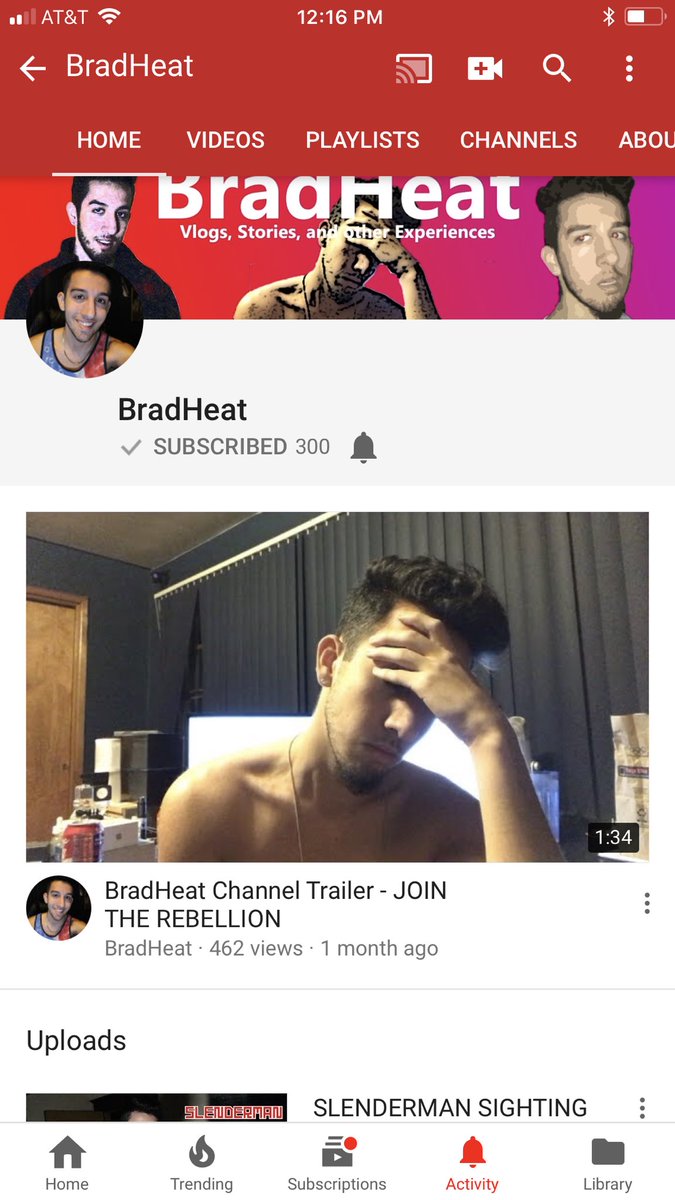 realjohnhagerty's tweet photo. Congrats @BradHeat on 300 Subscribers whoooooooo #smashthatsubbutton 🙋‍♂️🔥 https://t.co/HbM9l6cWHJ