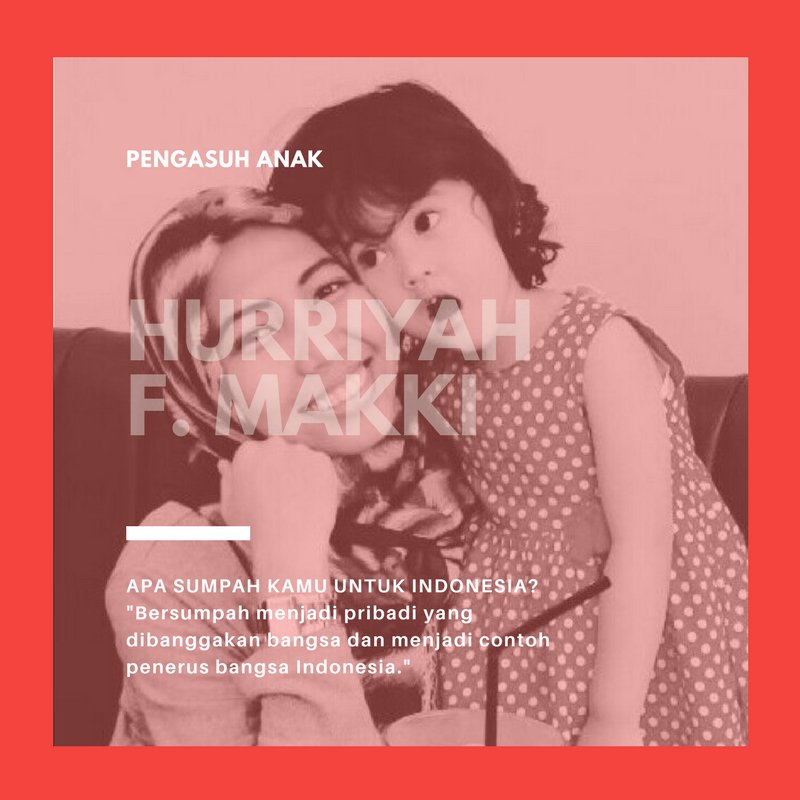 Orang tua pun bs jd bagian dr #PEMUDAZAMANNOW &amp; #PEMIMPINZAMANTONORROW contonhny:

Hurriyah F. Makki - Pengasuh anak
facebook.com/photo.php?fbid…