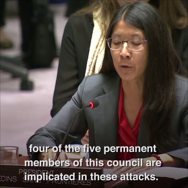 SRAntiFascism's tweet photo. #CompletelyAgree
With @JoanneLiu_MSF.
#BombingHospitals
ByMbrsOf #UNSecurity
#NotAMistake.
BecauseHappensOn
#WeeklyBasis
&Done #Délibérément https://t.co/HlWTSjM12a