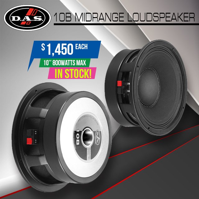 StevesEtronics's tweet photo. The #DAStt Vociferous Beasts are Back in Stock! 400Wrms 800Watts Max Midrange Loudspeakers. $1450/each #AvailableAtSteves #DASisClass https://t.co/BjNfQYM48I