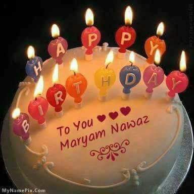 MANY MANY HAPPY RETURNS OF THE DAY HAPPY BIRTHDAY TO YOU MY DEAR SWEET SISTER LEADER MADAM MARYAM NAWAZ SHARIF 