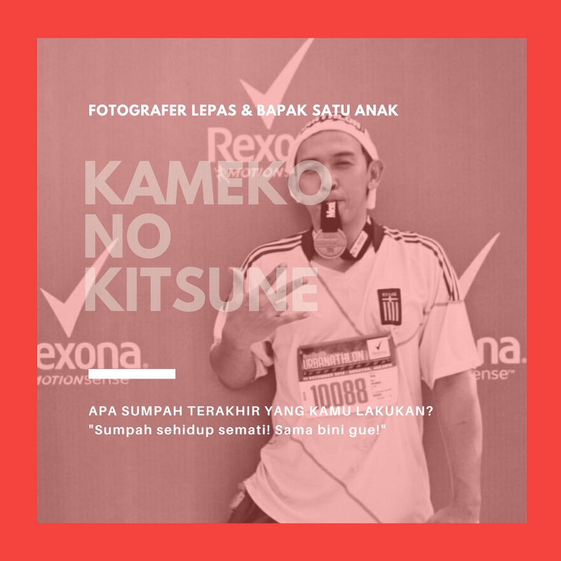 Ketemuan sm #PEMUDAZAMANNOW yg jg #PEMIMPINZAMANTOMORROW

Kameko No Kitsune - Fotografer lepas &amp; Bapak Satu Anak
facebook.com/photo.php?fbid…