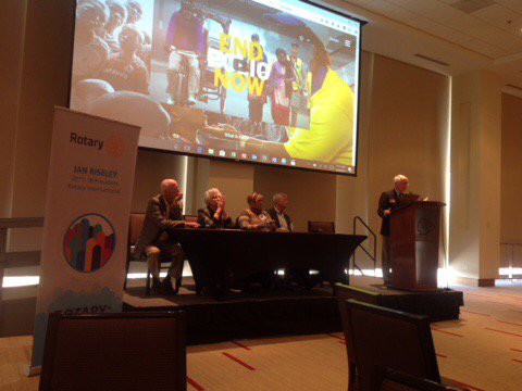 MarcAHorner's tweet photo. #EndPolionow #Rotary6040 District Conference Hearing the stories of four polio survivors.  #PeopleofAction https://t.co/3cak3HH6zW