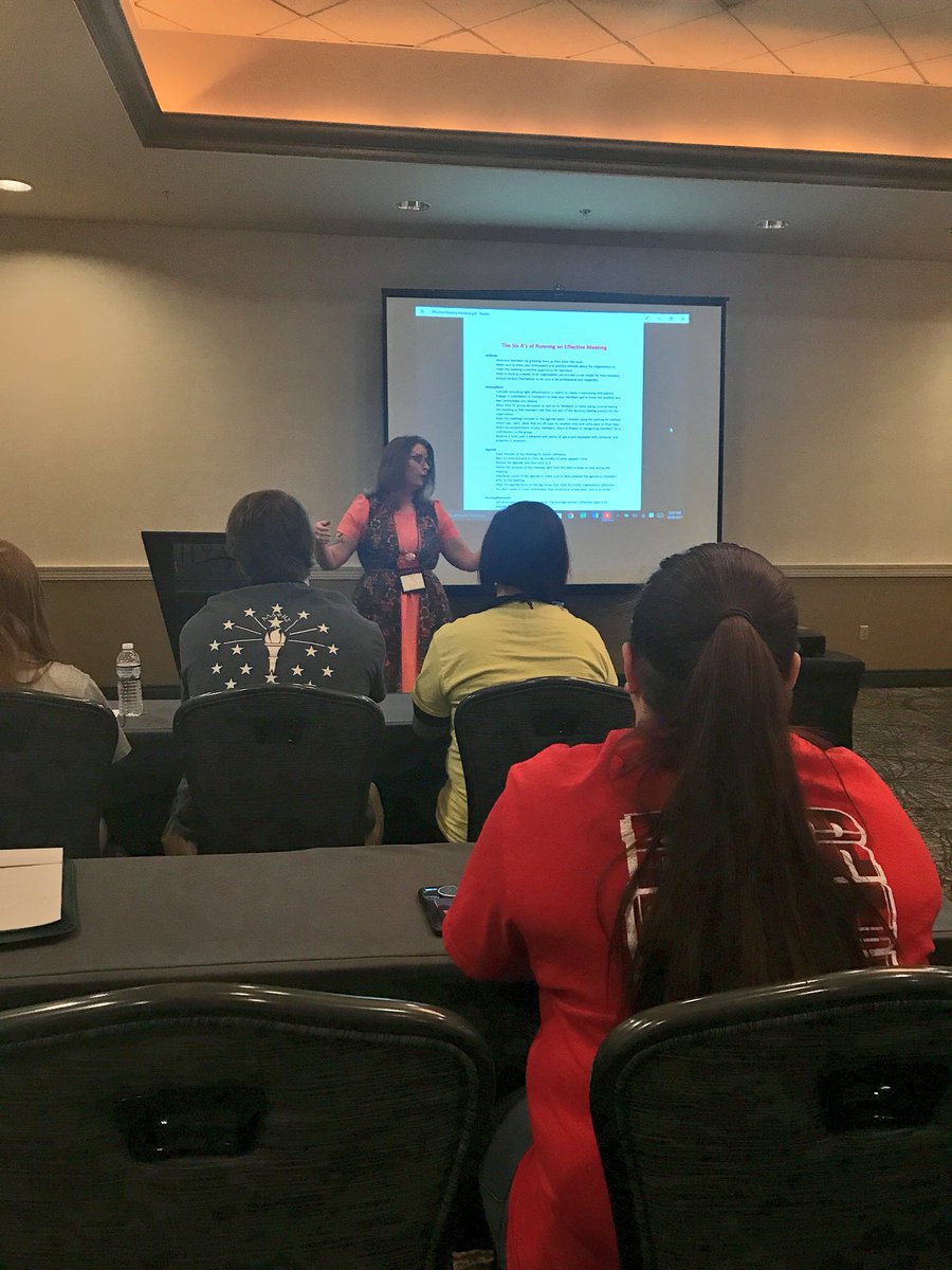 oldaldwvu's tweet photo. Learning about effective meetings! #ALDconference https://t.co/clh4GHVxiD