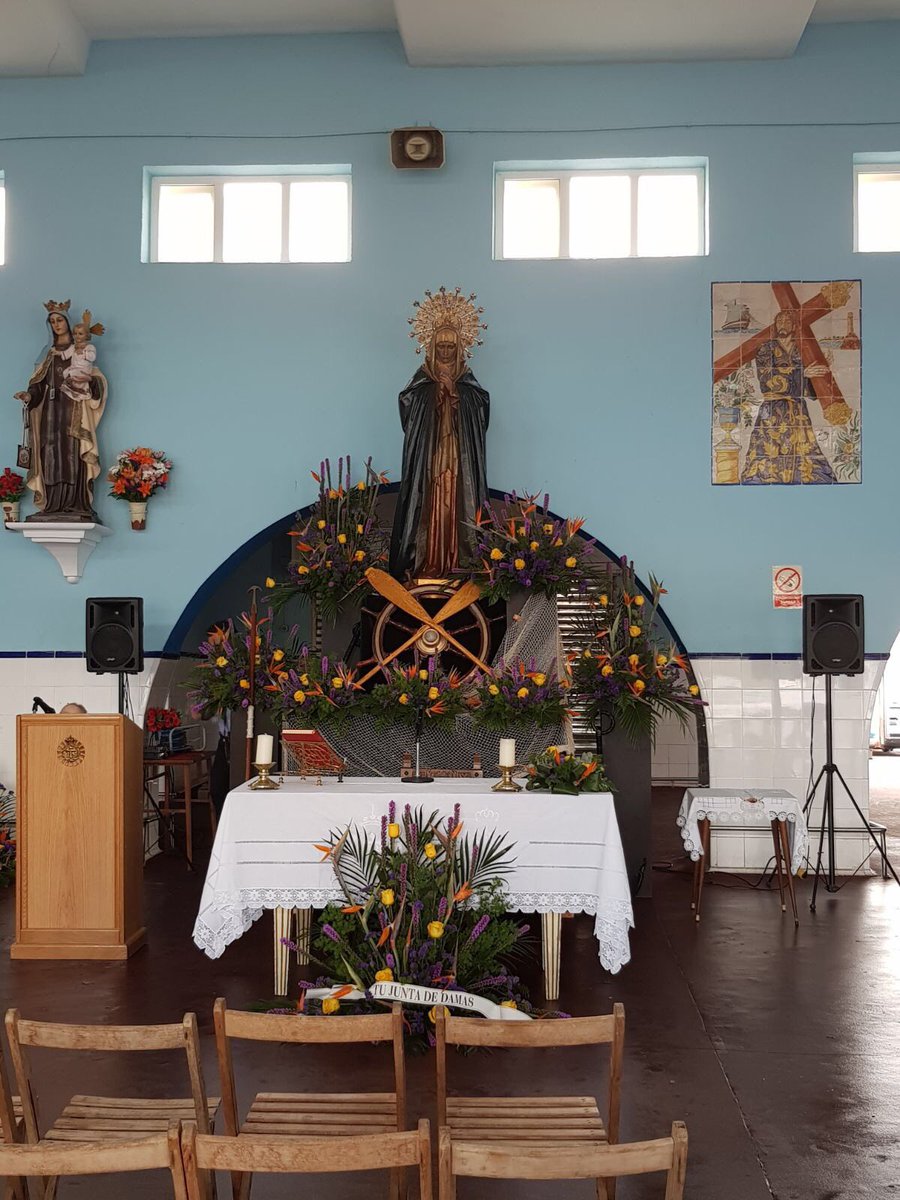 Esta tarde a las 20:30 en la Lonja de pescados de Cartagena misa a la Soledad de los Pobres