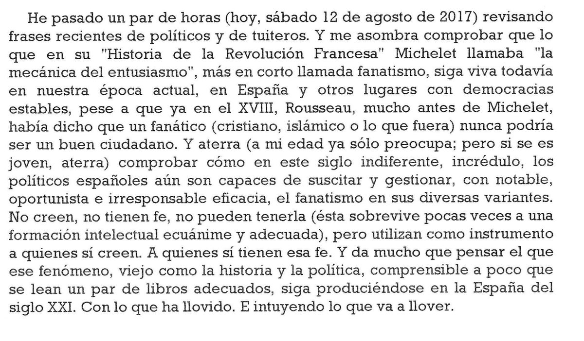 perezreverte's tweet photo. A un buen amigo le parece oportuno que recupere hoy este viejo texto mío. Y quizá tenga razón sobre su oportunidad. https://t.co/aD4PMU4TPw