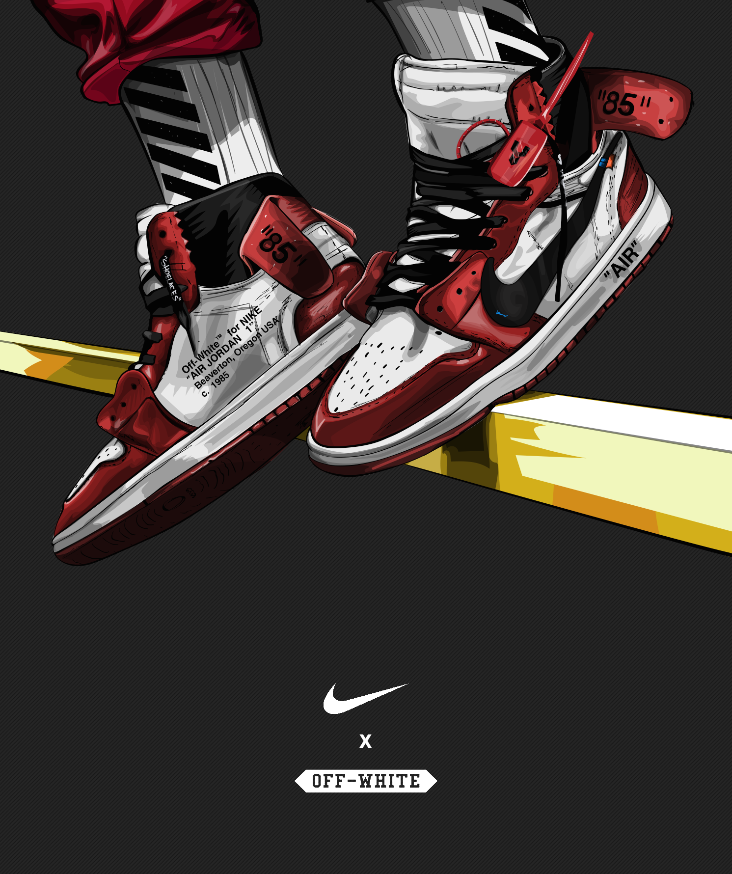 Invertir aire Empresario CJ on Twitter: "" off-white x nike " illustration https://t.co/YCOFdMaZoC"  / Twitter