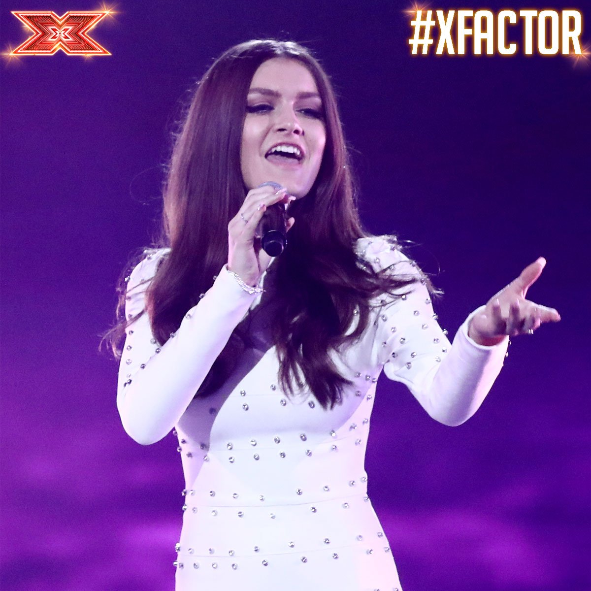 TheXFactor's tweet photo. "You look like a pop star and tonight you ARE a pop star." Couldn't agree more, @TandyHolly. 🎤⭐️ #XFactor #LiveShows https://t.co/N50T9yvOWl