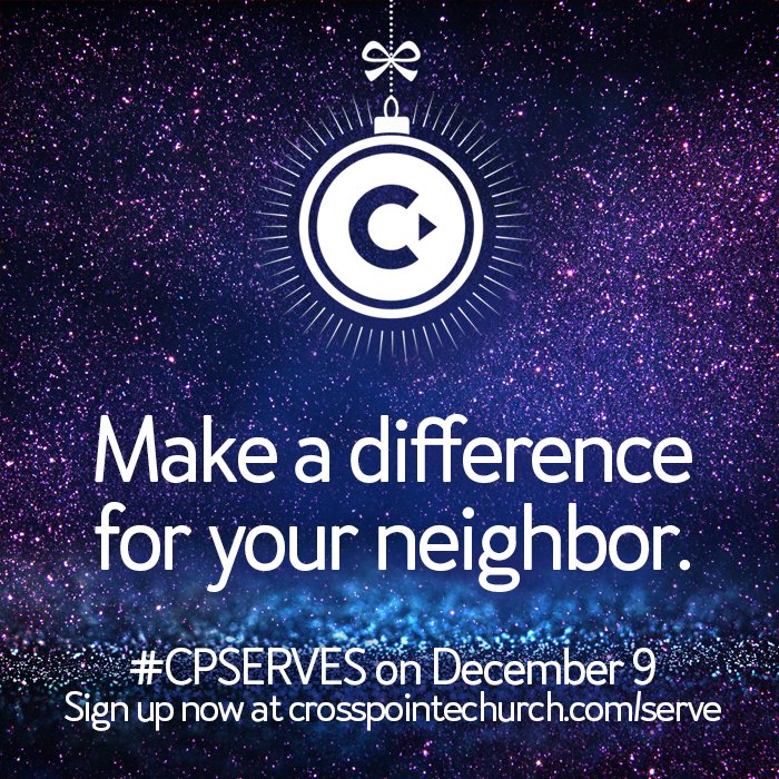crosspointega's tweet photo. Give the gift of service to the community this holiday season! #cpserves https://t.co/rdReDO9DvJ https://t.co/KkVXXmji0k