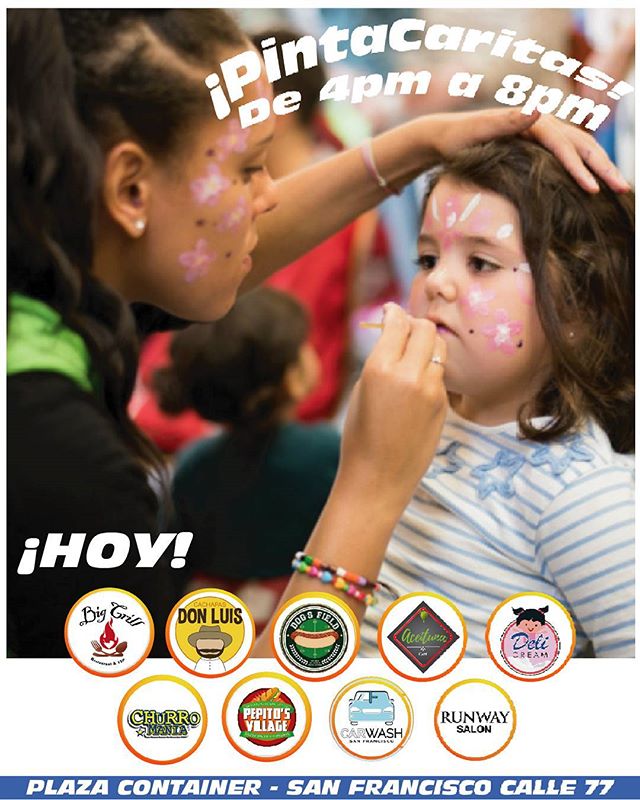 BigGrillSF's tweet photo. ¡Ven hoy a visitarnos  en #PlazaContainer y disfruta de #PintaCaritas para tus hijos de 4pm a 8pm totalmente gratis! https://t.co/9XtEOtBh5D