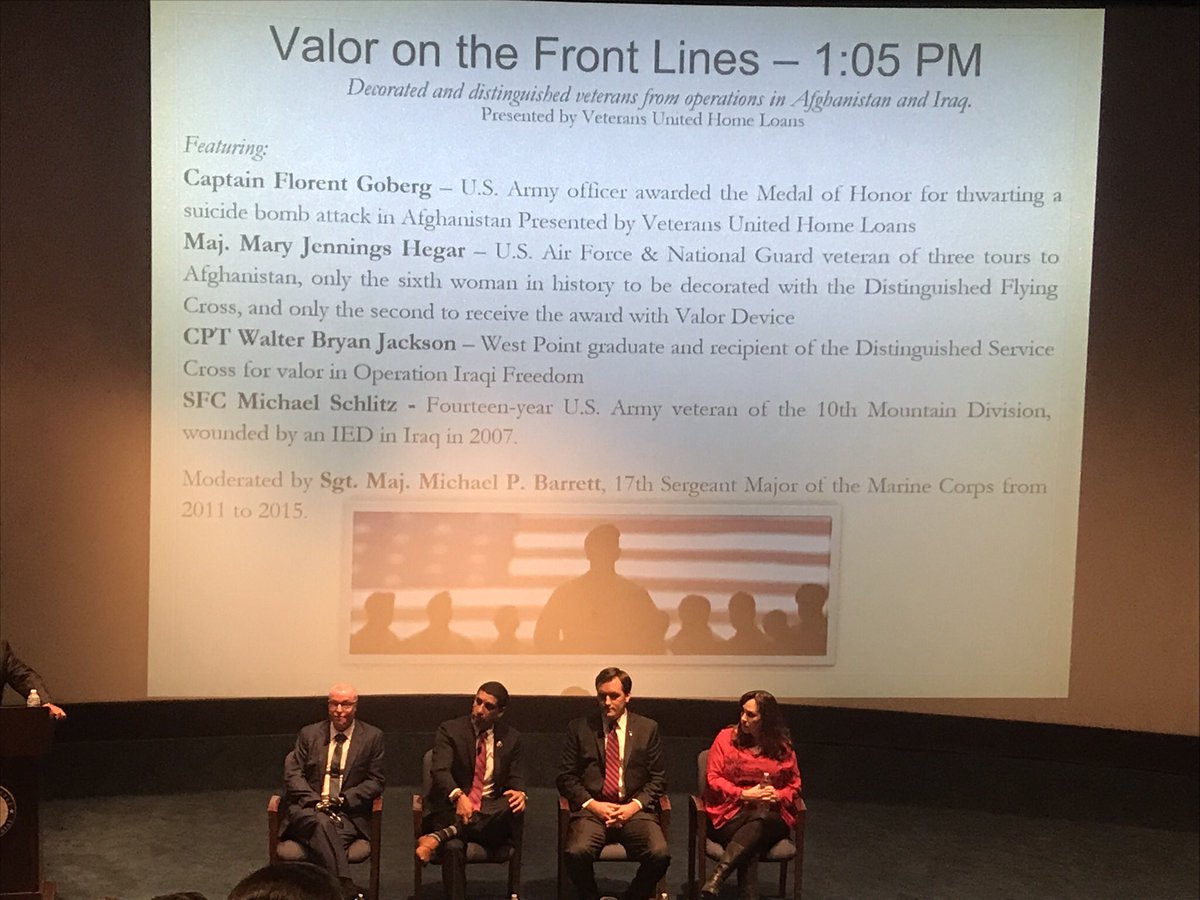 AVCupdate's tweet photo. Our “Valor on the Front Lines” Panel starts now: https://t.co/OqVagthzzS #OEF #OIF #AVCconference https://t.co/HhqGF50r7v