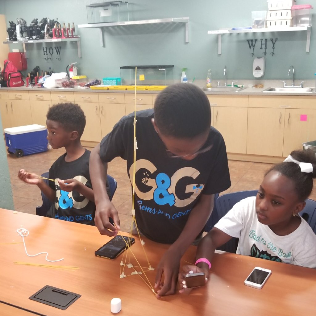 mgorlee's tweet photo. Marshmallow Challenge - Future Engineers designing their tower!! https://t.co/VUyM1uJ3Mi