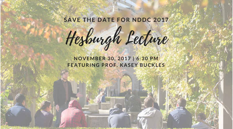 NDWashDC's tweet photo. Save the date for our 2017 #HesburghLecture with ND Econ prof @Kasey_Buckles! https://t.co/6ij8Z6kI3e