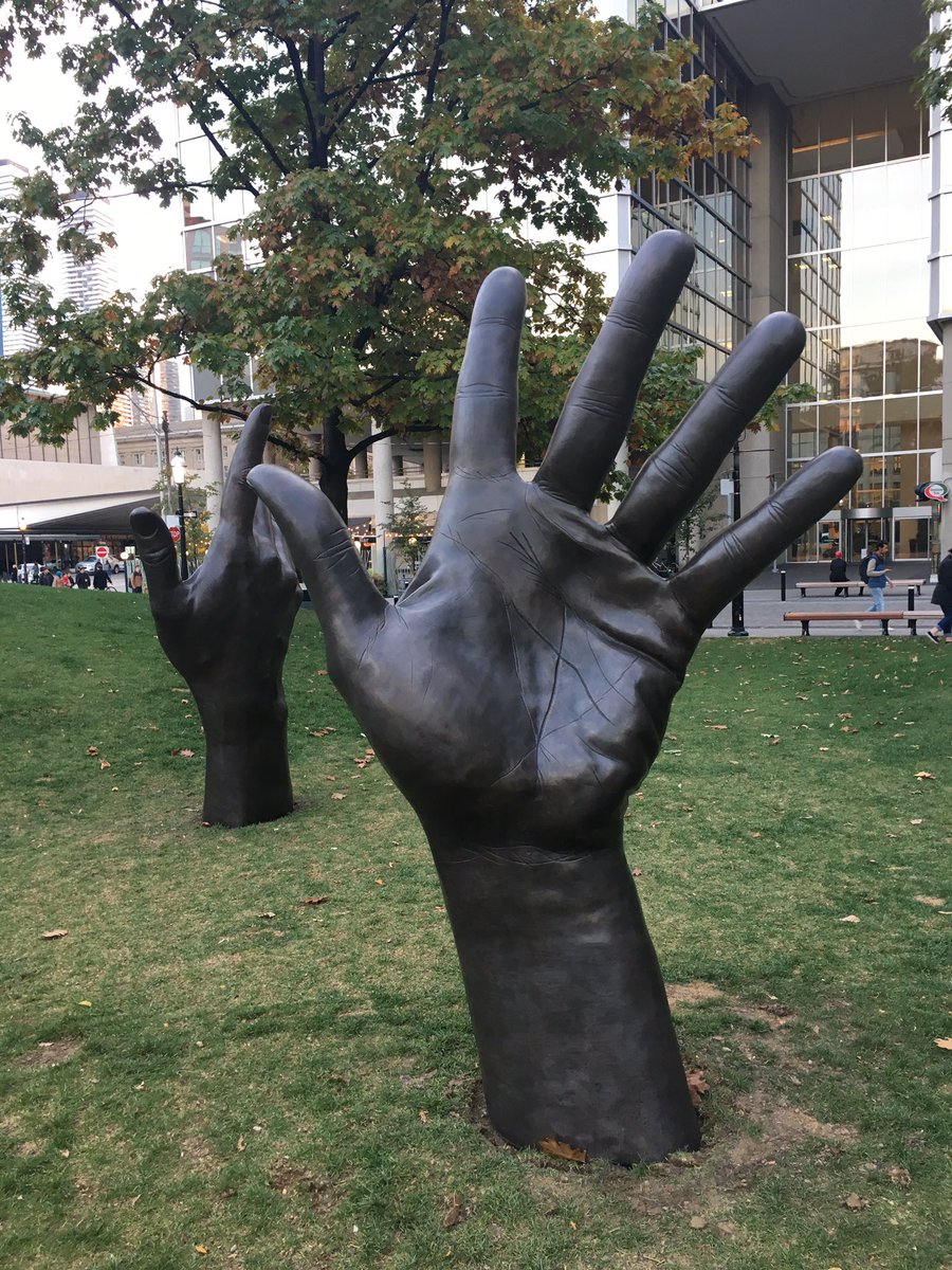 culture_to's tweet photo. "Jacob's Ladder" by Luis Jacob beautifully installed in Berczy Park, important finishing touches still to come https://t.co/OHDEB7DlVO