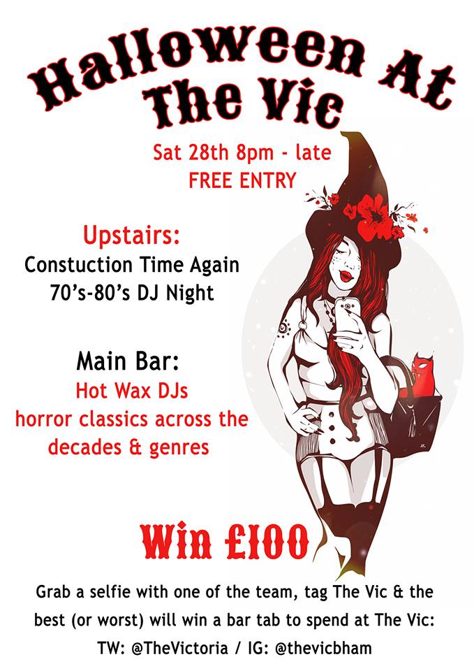 TheVictoria's tweet photo. Tonight we have two spooky rooms of Halloween fun and you all have a chance to win £100 with our #selfie competition https://t.co/0beSq2q6x4 https://t.co/w6KZemobOh