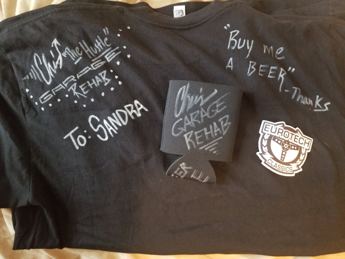 Sandra56710554's tweet photo. Got my stuff I won on #garagerehab today ! Thank You #ChrisStephens #RichardRayRawlings #RusselljHolmes I love it and the show is amazing ! https://t.co/U1hhEnqSSp