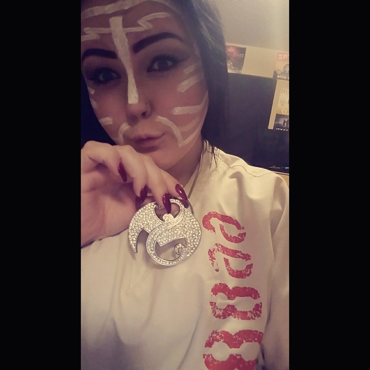CaraM0531's tweet photo. That's a Cold Piece of Work 🎃🤘🏻 @StrangeMusicInc @TechN9ne https://t.co/GbB69Q1GCb