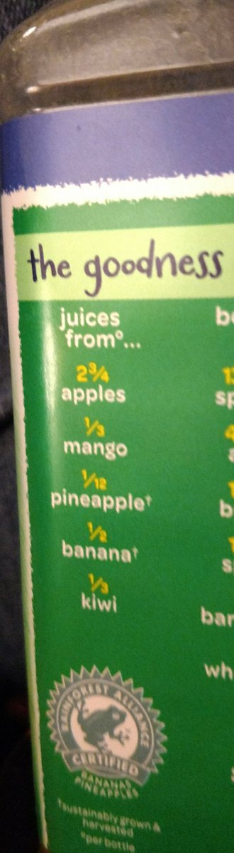 MsYomath's tweet photo. #iseemathsdma What is the total amount of fruit in the Naked Green Monster drink? https://t.co/Cq0AuzlZRj