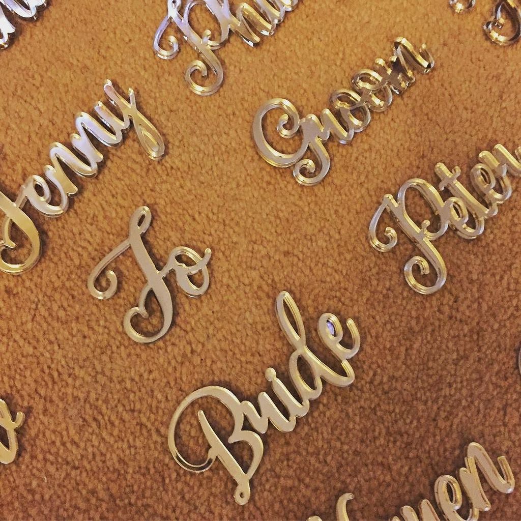 jaylaserdesign's tweet photo. Gold Perspex place names! #jld #gold #perspex #weddings #weddings #cool #instagood #instagram #placenames #weddinginspiration #weddingplann… https://t.co/HOyLd0IF3N