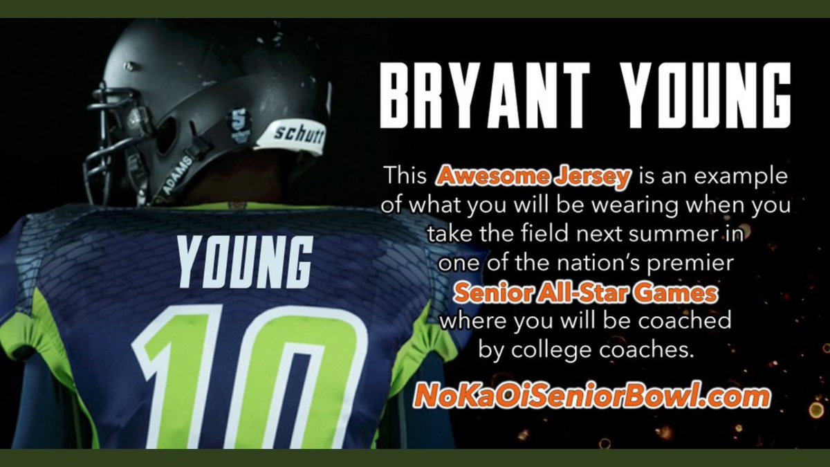 bryantsyoung's tweet photo. Excited to be invited to the NoKaOi Senior Bowl in Hawaii 🏈🎯@NoKaOiSrBowl https://t.co/bbyeC6ummN