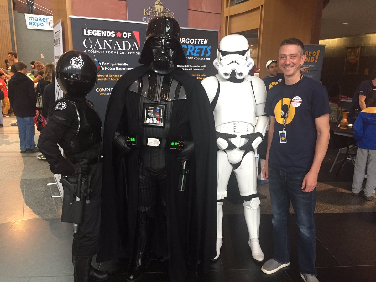 ComplexRooms's tweet photo. So this is happening...
#MakerWeen #MakeItKitchener @MakerExpo https://t.co/6gDSfelkjG
