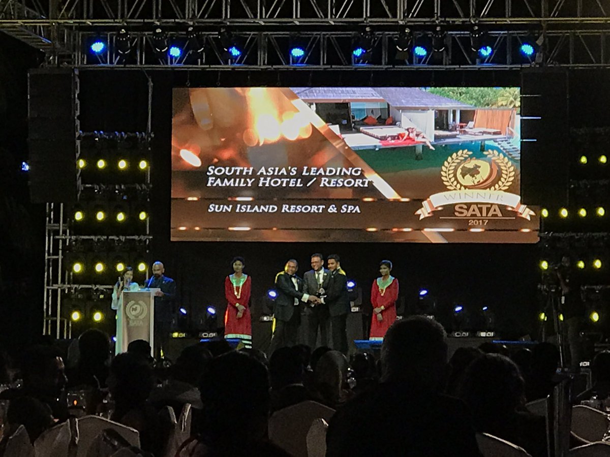South Asia's Leading Family Hotel / Resort- Sun Island Resort &amp; Spa | SATA Award 
#EquatorVillage | <a href="/Raajje_tv/">RaajjeTV</a>