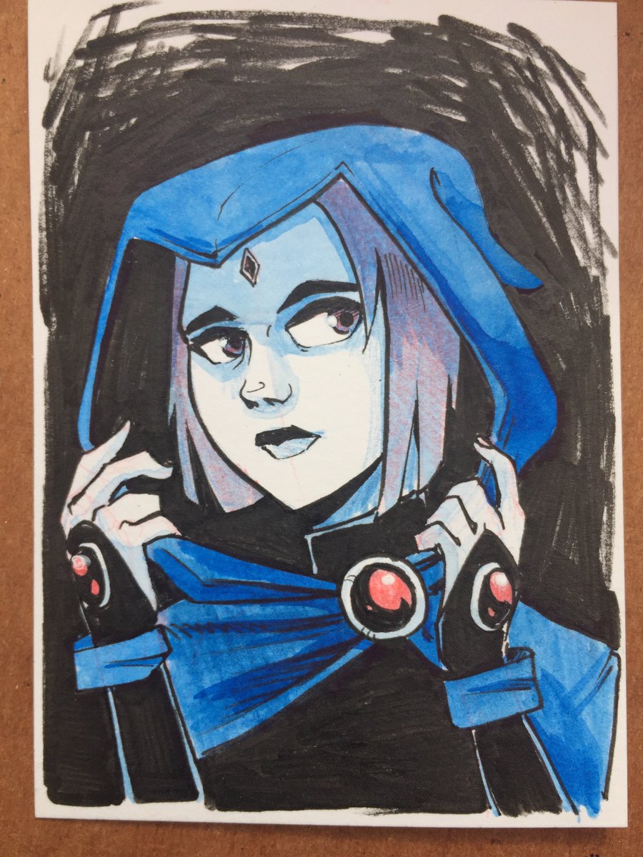 TaylorTheWeird's tweet photo. A #FifoCon sketch card - #Raven from Teen Titans!
.
.
.
#raventeentitans #teentitans #sketchcard #artistsontwitter https://t.co/IcGZh88Ix9