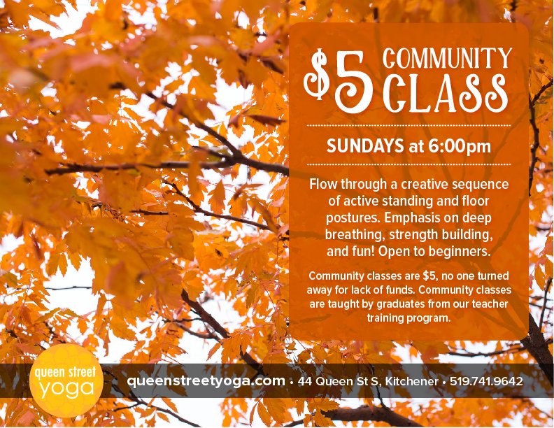 Join us every Sunday at 6pm for a $5 Community Yoga Class! ow.ly/FaVY30g4rSJ #communityyoga #dtklove #dtkyoga