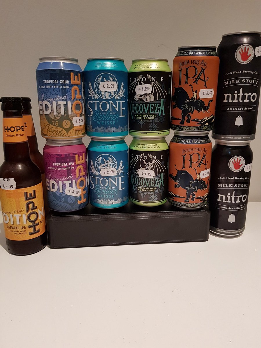 craftcentral's tweet photo. Great beers fr @StoneBerlin #BerlinerWeisse @Xocoveza @HopeBeerDublin #OatmealIPA @LeftHandBrewing #Nitro @OdellBrewing #CraftBeer #enjoy https://t.co/eujh8iJE73