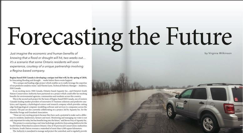 Preston_Dave's tweet photo. @ISM_Canada an @IBM Company helps @SouthNationCA forecast #flood and #drought https://t.co/RkhtEFlF8S (p.12 of Sept 2017 issue) https://t.co/oXEHdP3iZv