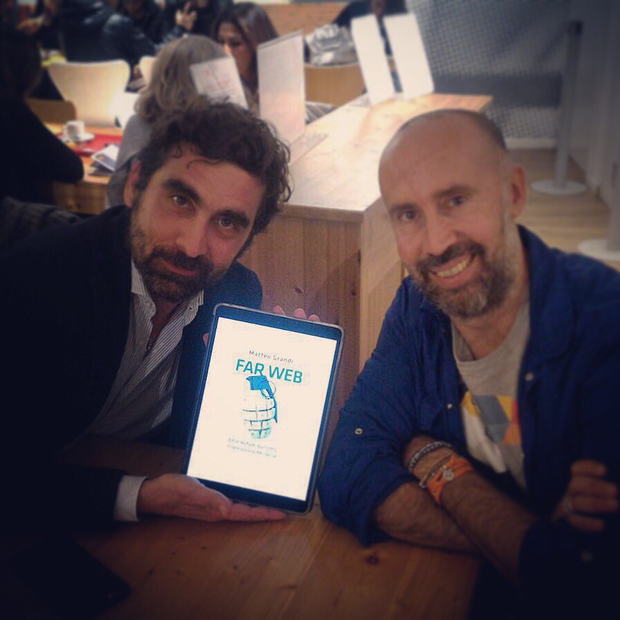 brunomastro's tweet image. Solo una cosa è meglio che leggere Far Web: discuterne con il grande @matteograndi. 
Libro illuminante.
#farweb