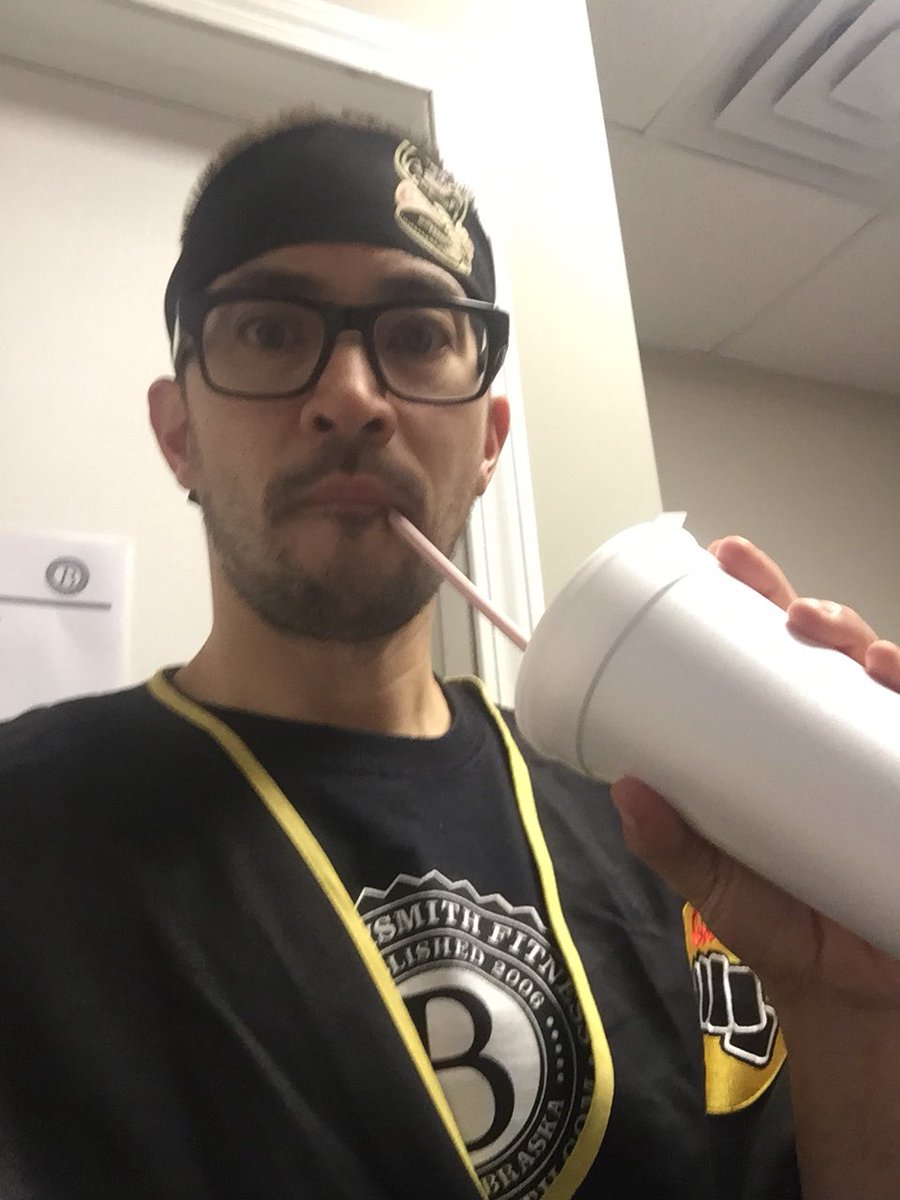 allthingsdave's tweet photo. Taught my classes in this get up today! ;). #CobraKai #karatekid #Halloween #bodysmith https://t.co/BgaOTtdt7v