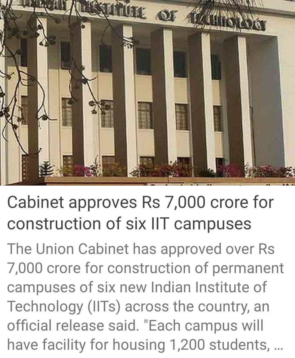 satish_t_k's tweet image. Cabinet approves Rs 7,000 crore for construction of six IIT campuses
indianexpress.com/article/india/…
#ModiInDharmasthala #SareeSwag