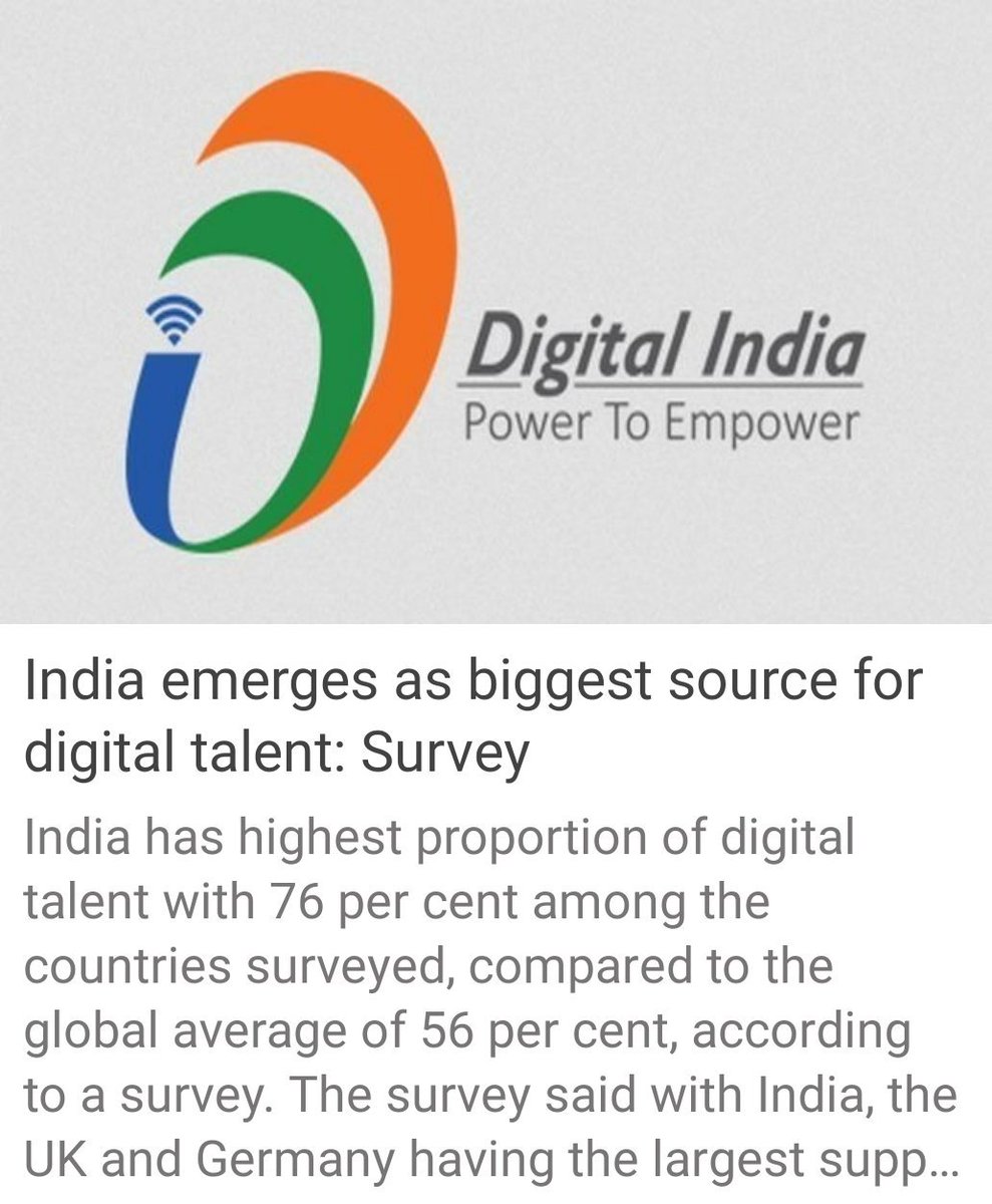 satish_t_k's tweet image. India emerges as biggest source for digital talent: Survey 
financialexpress.com/industry/techn… #ModiInDharmasthala #SareeSwag