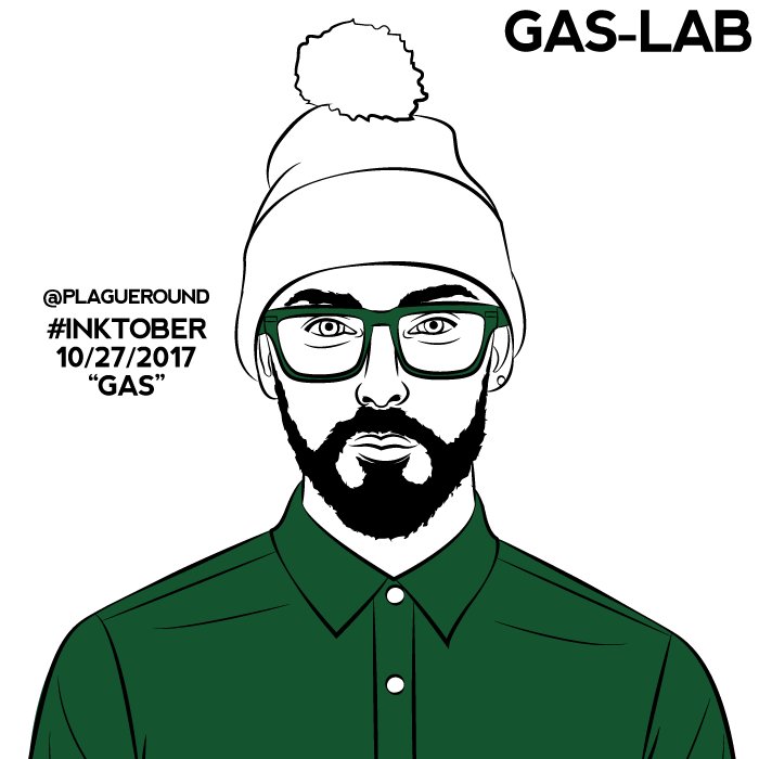 Yesterday's #INKTOBER was dedicated to <a href="/gaslab/">gas-lab</a>. Go listen to his album, Fusion, and the rest of his discography. // #hiphop #art #gaslab