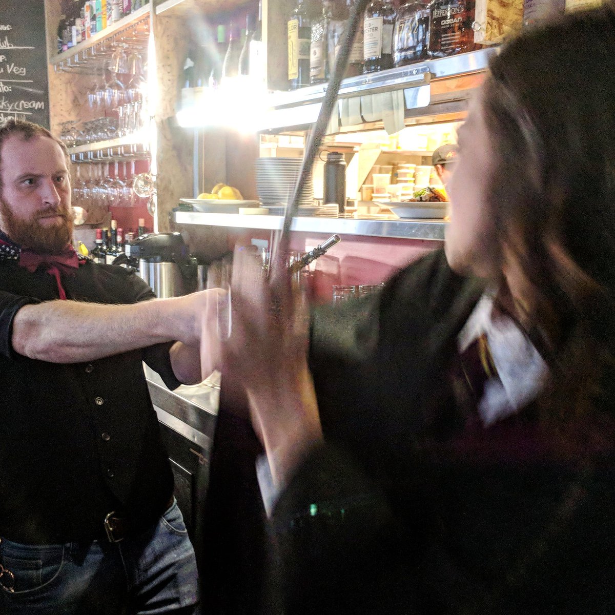 SLGridiron's tweet photo. Give people wands and the restaurant devolves into full-blown wizard fights. People don't kill people; wands kill people.

#wandcontrol https://t.co/DivXAsagd2