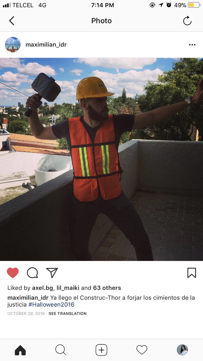 mariannaisa_'s tweet photo. Mi hermano lleva desde el 2014 disfrazándose de algo que termine en “thor” y después del de este año ya no me lo puedo tomar en serio https://t.co/fx4MOD7Cb2