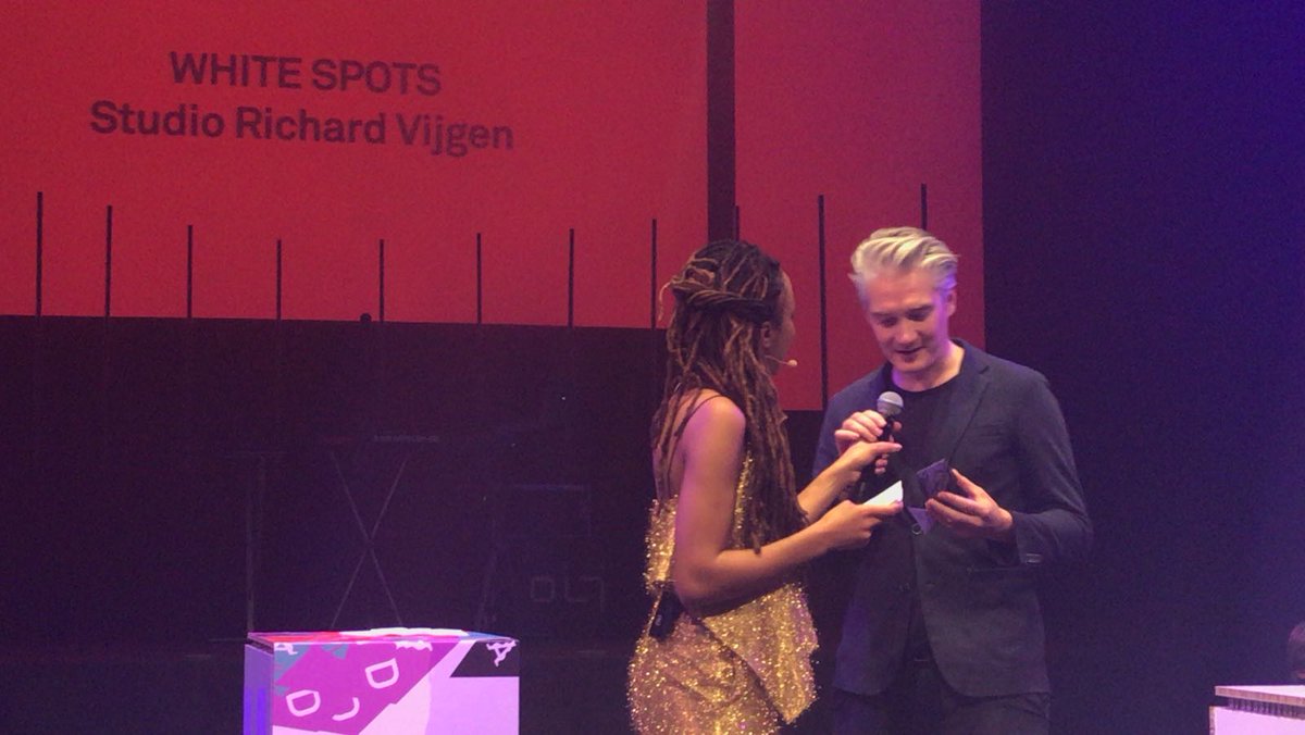 Congratulations @richardvijgen This year’s winner of a Dutch Design Award in the category Service &amp; Systems with White Spots! #DDA17 #winner