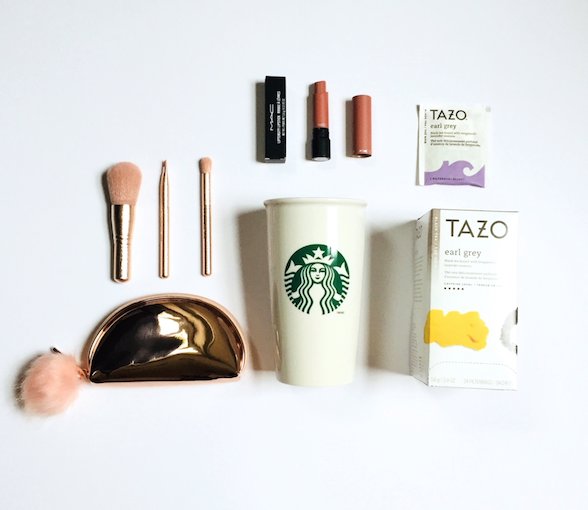 davelackie's tweet photo. This MAC mini brush set is adorable! Win it + #StarbucksAtHome Tazo Earl Grey tea with tumbler. To enter RT &amp; follow @davelackie https://t.co/4v8mRrh8Iv