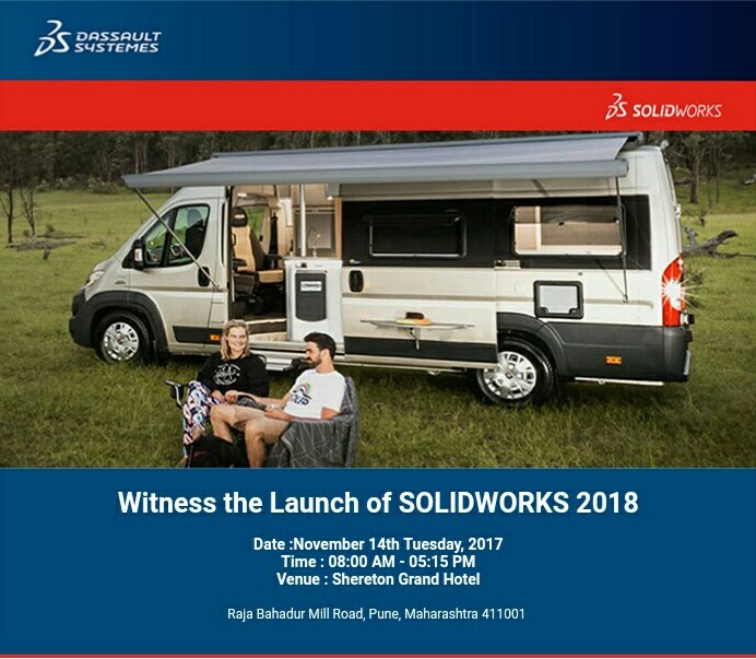 PoojaHadole's tweet photo. Witness SOLIDWORKS 2018 LAUNCH in Pune on 14th November at Sheraton Grand. Register here: https://t.co/uNVlW9gvK3
#SOLIDWORKS2018LAUNCH https://t.co/KiaJzwcvpo